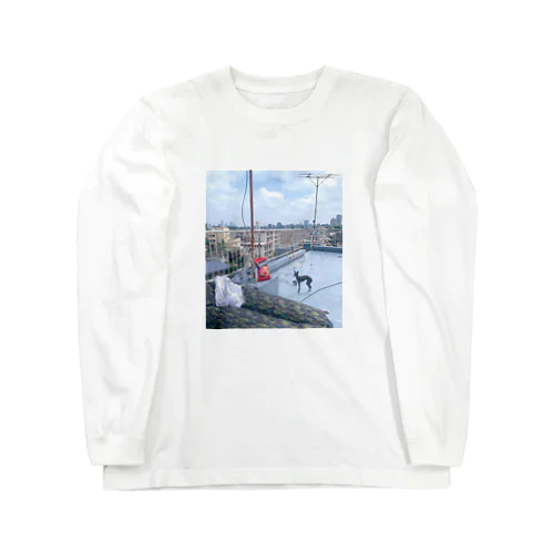 屋上って実は海で Long Sleeve T-Shirt