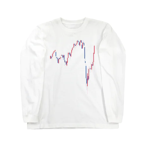 FX 株 日経225 コロナ直撃のＶ字反発　株価V字回復チャート　トレーダー　投資家 トレード　 Long Sleeve T-Shirt