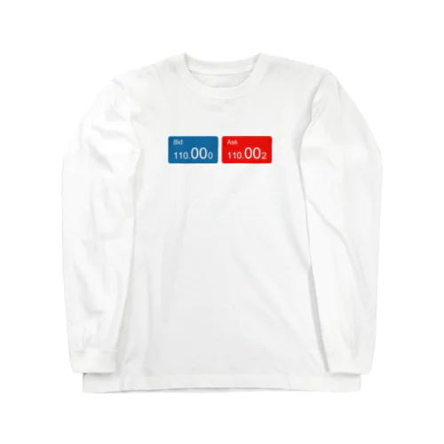 FX スピード注文 bit ask トレーダー トレード 外為 為替 Long Sleeve T-Shirt