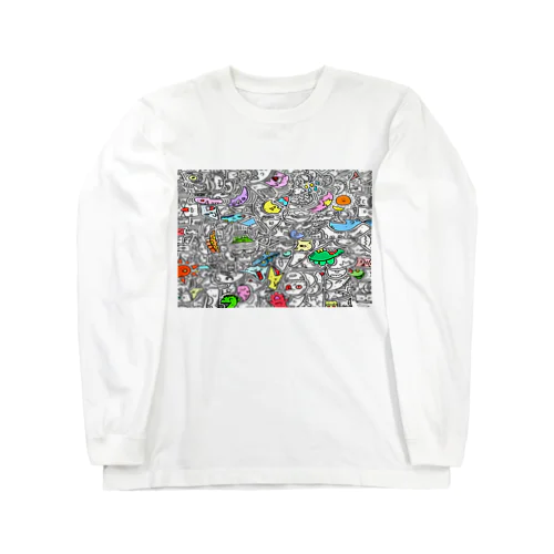 ひま暇お絵描き　②カラーver Long Sleeve T-Shirt