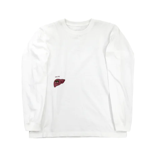 沈黙の肝臓くん Long Sleeve T-Shirt