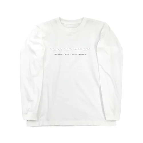 Morse code ロングスリーブTシャツ