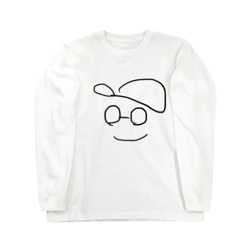 帽子メガネくん Long Sleeve T-Shirt