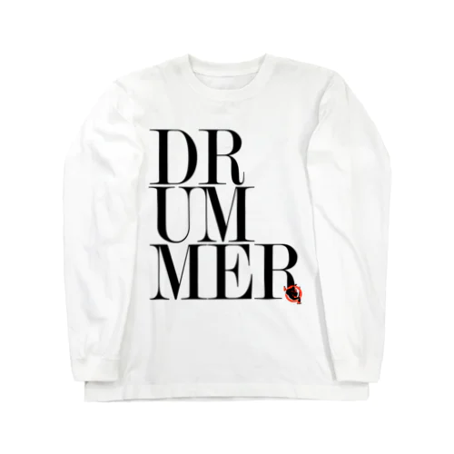 Drummer Black Long Sleeve T-Shirt