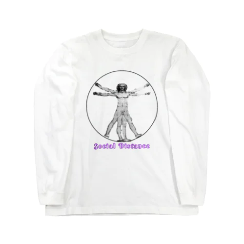 ダ・ヴィンチ的ソーシャルディスタンス Long Sleeve T-Shirt