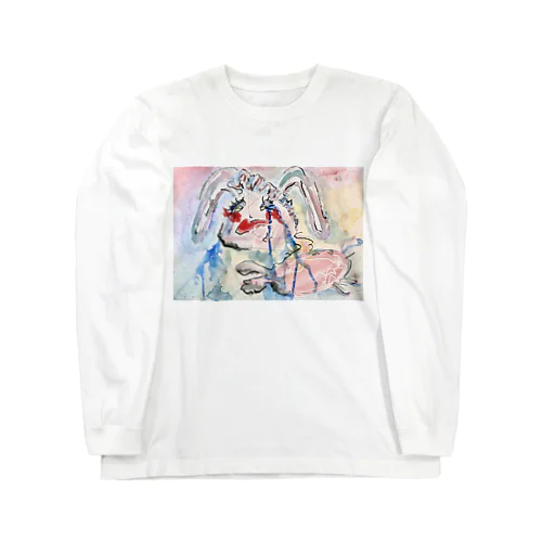 涙するウサギ Long Sleeve T-Shirt