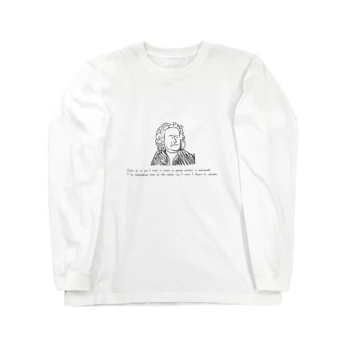 名言シリーズ　バッハ Long Sleeve T-Shirt