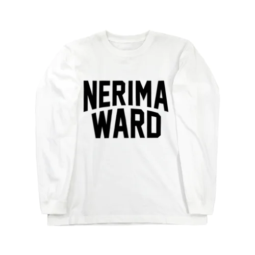 練馬区 NERIMA WARD ロゴブラック ロングスリーブTシャツ