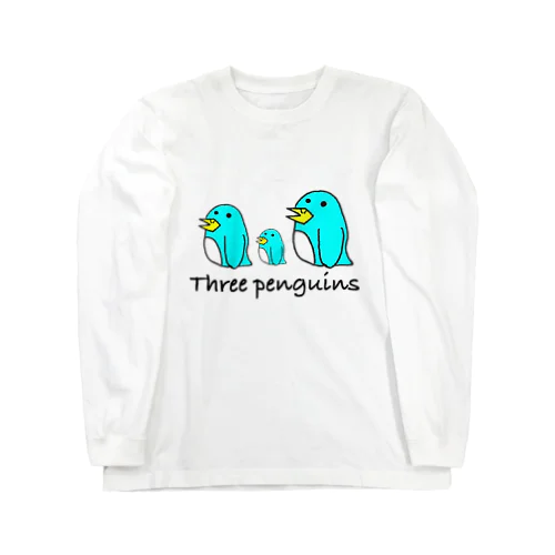 Three penguins ロングスリーブTシャツ