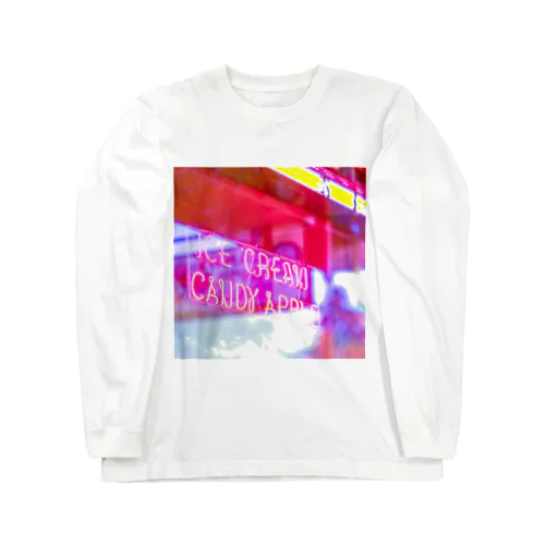 APPLE NEON マシカク ロングスリーブTシャツ