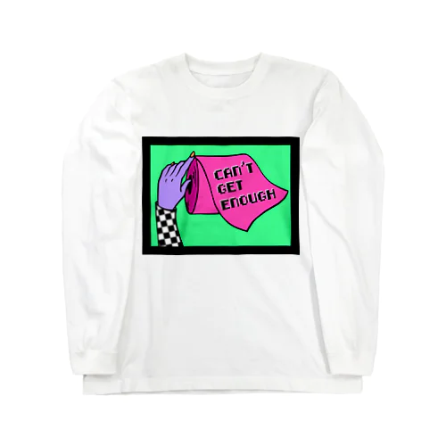 CAN'T GET ENOUGH / GREEN トイレットペーパー　 Long Sleeve T-Shirt