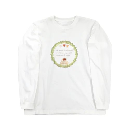 《ボタニカル01》＊べあとリースとチョコレート＊ Long Sleeve T-Shirt