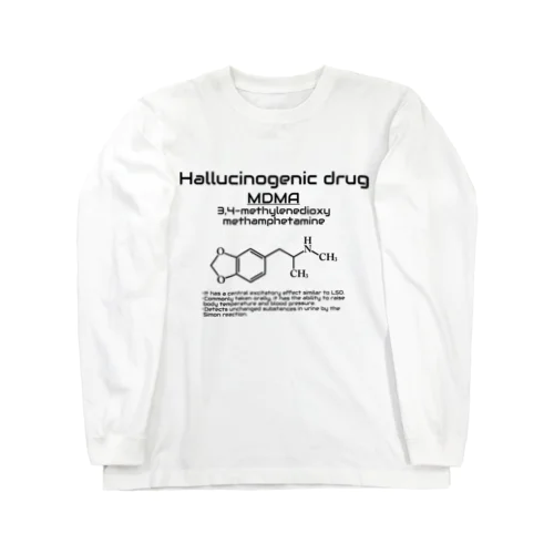 3,4‐メチレンジオキシメタンフェタミンMDMA(衛生学) ロングスリーブTシャツ