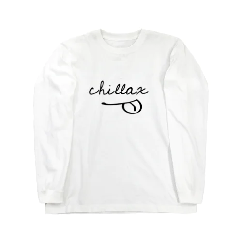 Chill×relax=chillax　 ロングスリーブTシャツ