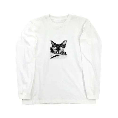 リアル黒猫(仔ねこ1) Long Sleeve T-Shirt