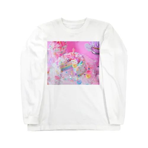 ユニコーンレインボーケーキ🌈 Long Sleeve T-Shirt