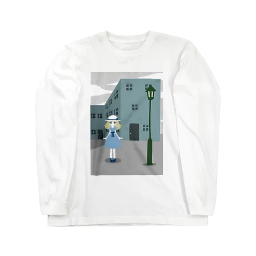 家と女の子 Long Sleeve T-Shirt