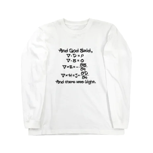 Maxwell's Equations_BLK Long Sleeve T-Shirt