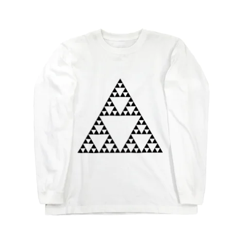 Fractal Sierpinski Triangle Long Sleeve T-Shirt