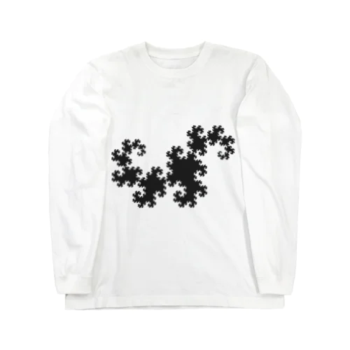 Fractal Dragon Curve ロングスリーブTシャツ