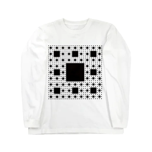 Fractal Sierpinski Carpet ロングスリーブTシャツ