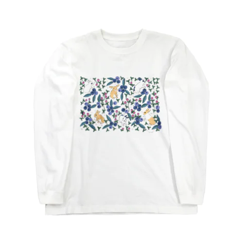 ぶるぶるブルーベリー Long Sleeve T-Shirt