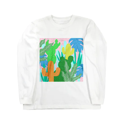 カラフルプランツ🌵🌿🍀 ロングスリーブTシャツ