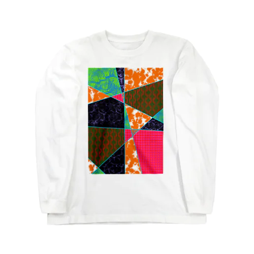 ポップなステンドグラス風 Long Sleeve T-Shirt