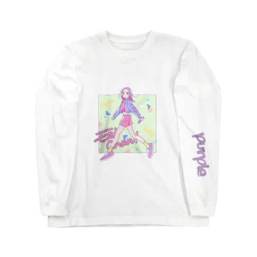 ERi chan! ロングTシャツ(white) Long Sleeve T-Shirt