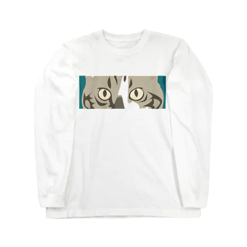 猫の目　碧色 Long Sleeve T-Shirt