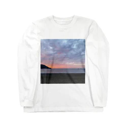 朝の海 ロングスリーブTシャツ