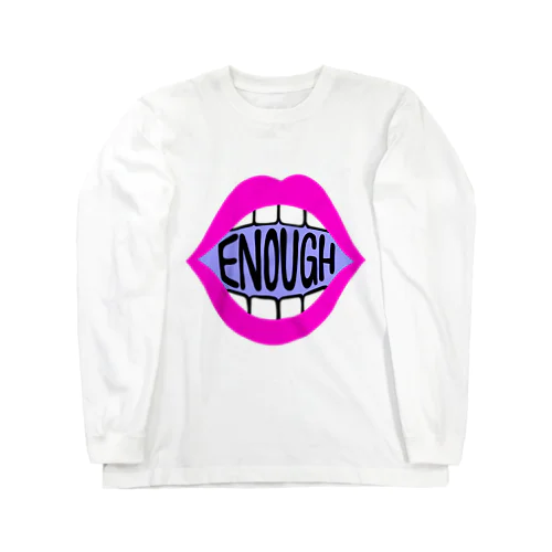 ENOUGH IS ENOUGH! MOUTH PINK ロングスリーブTシャツ