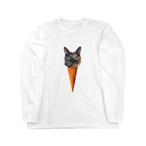 サビ猫ソフトクリーム ロングスリーブTシャツ