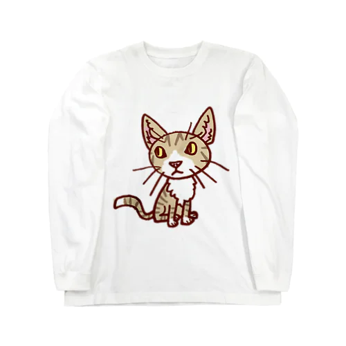 ワタニャベ ネコ Long Sleeve T-Shirt