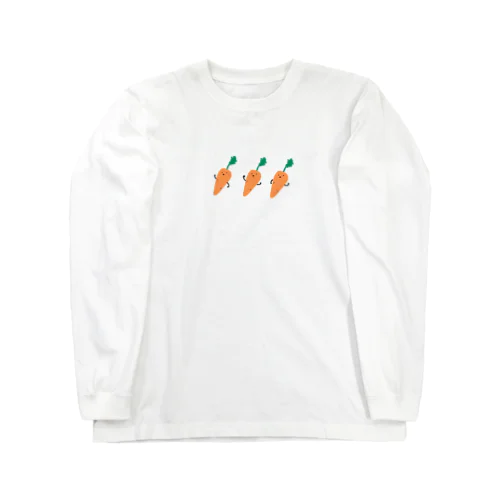 にんじんくん🥕 ロングスリーブTシャツ