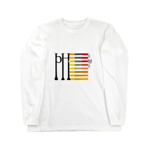 pH試験紙 Long Sleeve T-Shirt