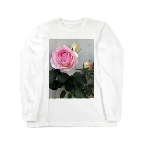 薔薇 ロングスリーブTシャツ
