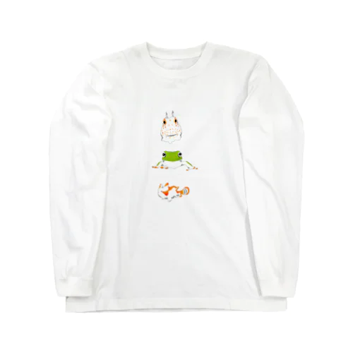 カエル三兄弟 Long Sleeve T-Shirt