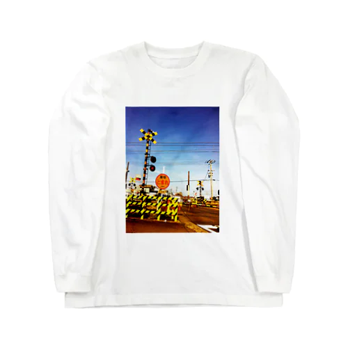 踏切風景写真 Long Sleeve T-Shirt