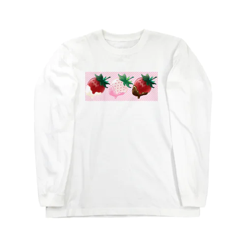 いちごチョコフォンデュ Long Sleeve T-Shirt