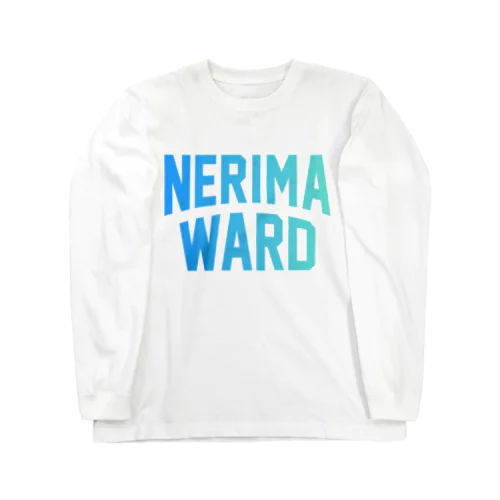 練馬区 NERIMA WARD ロゴブルー　 ロングスリーブTシャツ