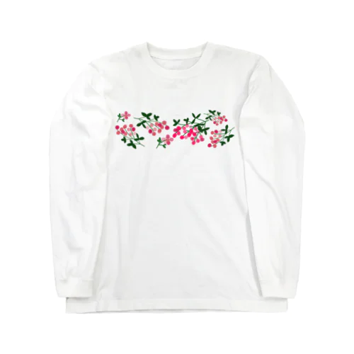 ボタニカル ベリーの花 増量版 ロングスリーブTシャツ