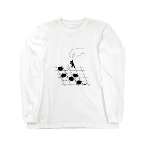 ねこのリバーシゲーム Long Sleeve T-Shirt