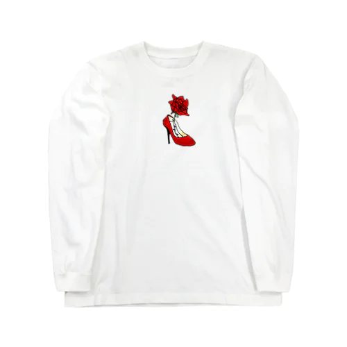 薔薇とヒール Long Sleeve T-Shirt