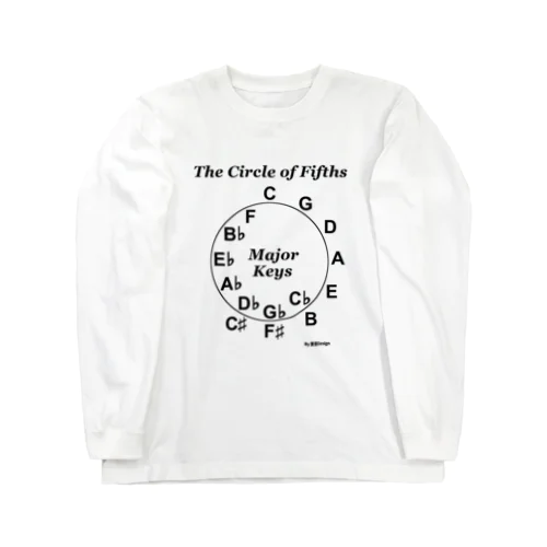 【音楽理論】サークル・オブ・フィフス - Ver.02 Long Sleeve T-Shirt