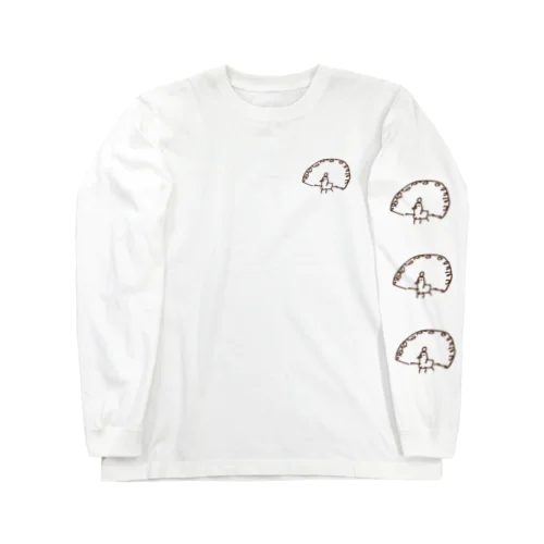 くじゃく君・茶色 Long Sleeve T-Shirt