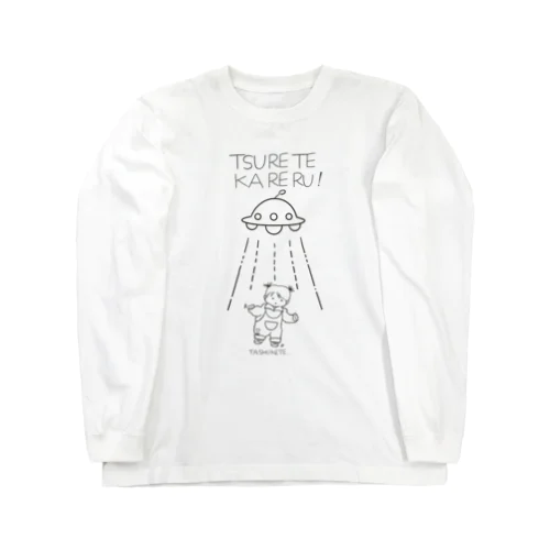 UFOと女の子 ロングスリーブTシャツ