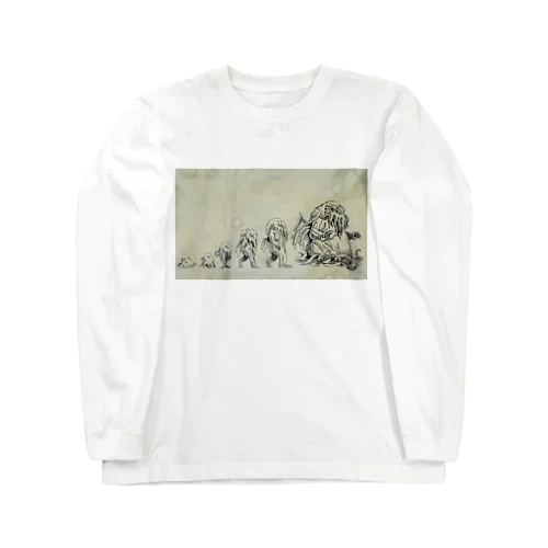 クトゥルフ進化図C Long Sleeve T-Shirt