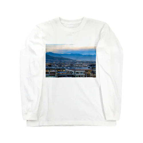 山と街 ロングスリーブTシャツ