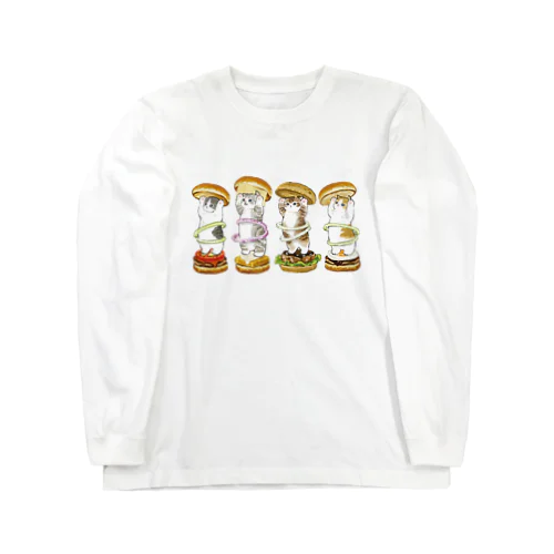 にゃんこバーガー Long Sleeve T-Shirt